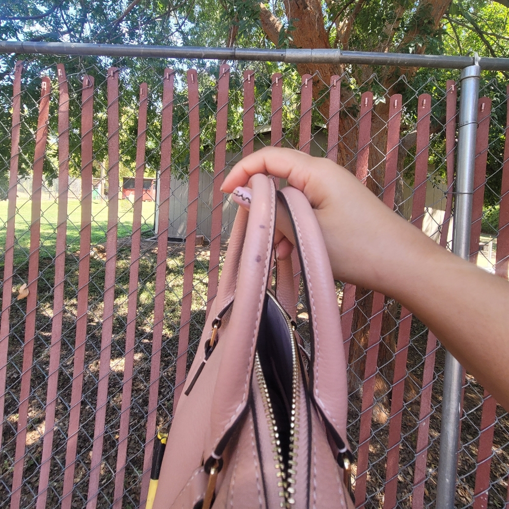 Tory Burch Pink Leather Tote - Picture 9 of 15